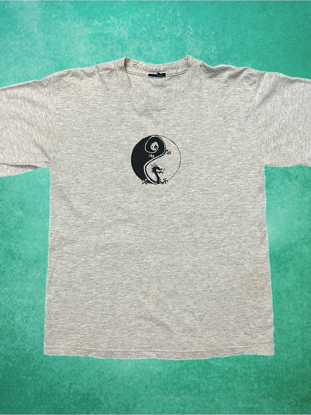 Y2K Tribal Dragon Ying Yang Shirt